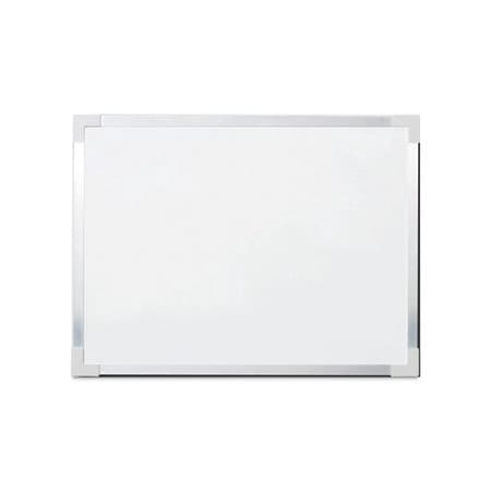 Framed Dry Erase Board, 48 X 36, White, Silver Aluminum Frame